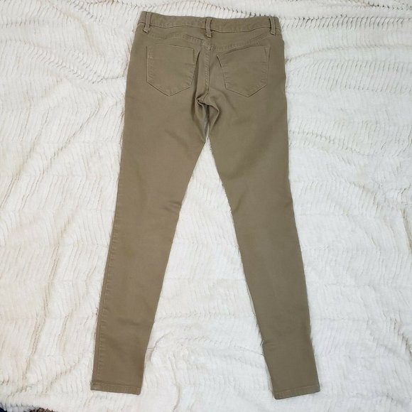 Mossimo Womens Olive Regular Fit Mid Rise Comfort Denim Jegging Jeans Size 24 - Picture 3 of 8